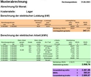 Energieabrechnung